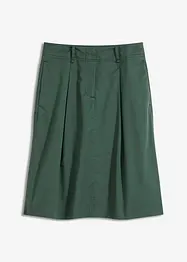 Gonna midi in popeline di cotone, bonprix
