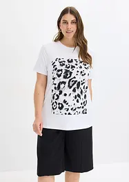 T-shirt con stampa leopardata, bonprix