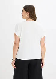 Maglia con viscosa e strass, bonprix