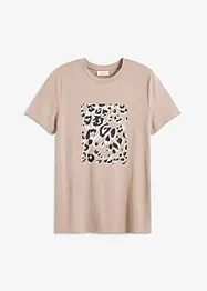T-shirt con stampa leopardata, bonprix