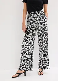 Pantaloni a palazzo in tessuto operato, bonprix