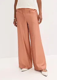 Pantaloni a palazzo effetto lucido, bonprix