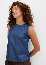 Top in jeans di cotone biologico, bonprix