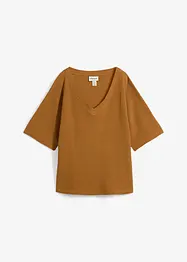 Maglia in puro cotone a trama operata, bonprix