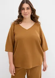 Maglia in puro cotone a trama operata, bonprix