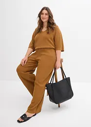 Maglia in puro cotone a trama operata, bonprix
