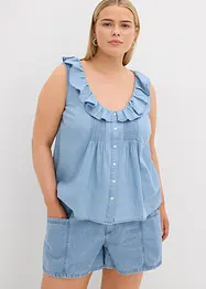 Top in jeans di cotone biologico, bonprix