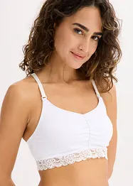 Reggiseno da allattamento senza ferretto con cotone biologico (pacco da 2), bonprix
