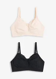 Reggiseno allattamento senza ferretto con cotone biologico (pacco da 2), bonprix