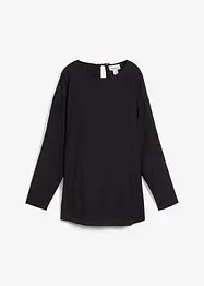 Tunica oversize in misto viscosa crinkle operato, bonprix