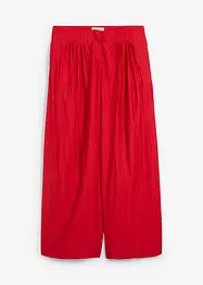 Pantaloni a palazzo in misto viscosa strutturato effetto crinkle, bonprix