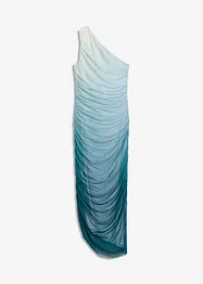 Abito monospalla con inserto in mesh, bonprix
