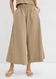 Pantaloni culotte ampi in puro cotone, bonprix