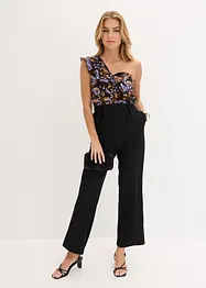 Tuta elegante monospalla in viscosa leggera, bonprix