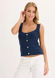 Top in maglia con effetto metallizzato, bonprix