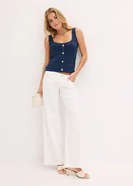 Top in maglia con effetto metallizzato, bonprix