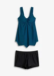 Tankini lungo con fondo a zigzag (set 2 pezzi), bonprix