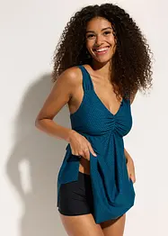 Tankini lungo con fondo a zigzag (set 2 pezzi), bonprix