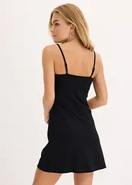 Miniabito con dettaglio in finta pelle, bonprix