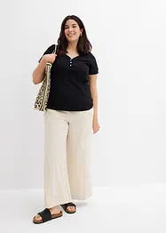Maglia serafino in puro cotone, bonprix