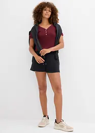 Maglia serafino in puro cotone, bonprix