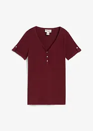 Maglia serafino in puro cotone, bonprix