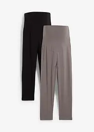 Leggings capri prémaman (pacco da 2), bonprix