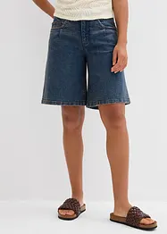 Bermuda in jeans, vita media, bonprix