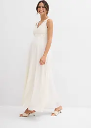 Abito da sposa prémaman con pizzo, satin e georgette, bonprix