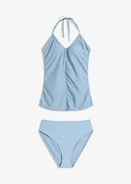 Tankini allacciato dietro al collo con arricciatura (set 2 pezzi), bonprix