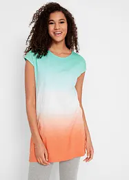 T-shirt boxy lunga con spacchi, bonprix