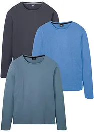 Maglia a maniche lunghe (pacco da 3), bonprix