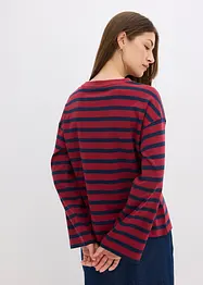 Maglia a righe in puro cotone biologico, bonprix