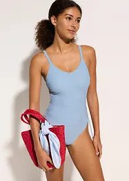 Costume intero con laccetti ed effetto modellante leggero, bonprix