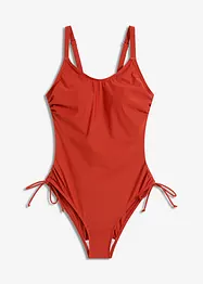 Costume intero con laccetti ed effetto modellante leggero, bonprix