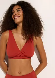 Reggiseno bustier per bikini con scollatura a V, bonprix