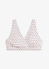 Reggiseno bustier per bikini con scollatura a V, bonprix