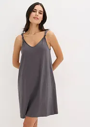 Camicia da notte corta con dettagli a nodo, bonprix