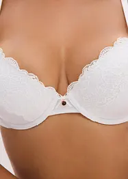 Reggiseno con coppe preformate ed effetto lucido, bonprix