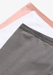 Boxer lunghi aderenti da donna con cotone biologico (pacco da 3), bonprix