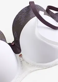 Reggiseno a balconcino con pizzo delicato (pacco da 2), bonprix