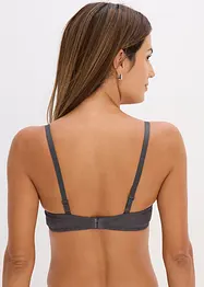 Reggiseno con coppe preformate senza ferretto con pizzo delicato, bonprix