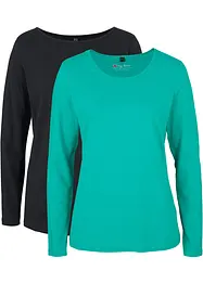 Maglia a maniche lunghe (pacco da 2), bonprix