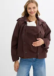 Giacca prémaman 3 in 1 stile mantella con inserto babywearing, bonprix