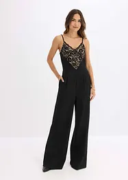 Tuta elegante in jersey con pizzo, bonprix