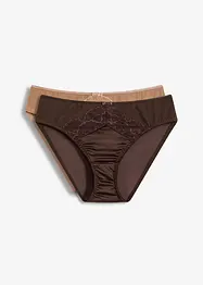 Slip con effetto lucido (pacco da 2), bonprix