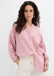 Blusa oversize in mussola di cotone, bonprix