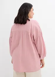 Blusa oversize in mussola di cotone, bonprix