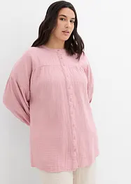 Blusa oversize in mussola di cotone, bonprix