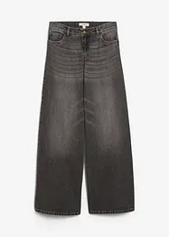 Jeans wide leg, vita media, bonprix
